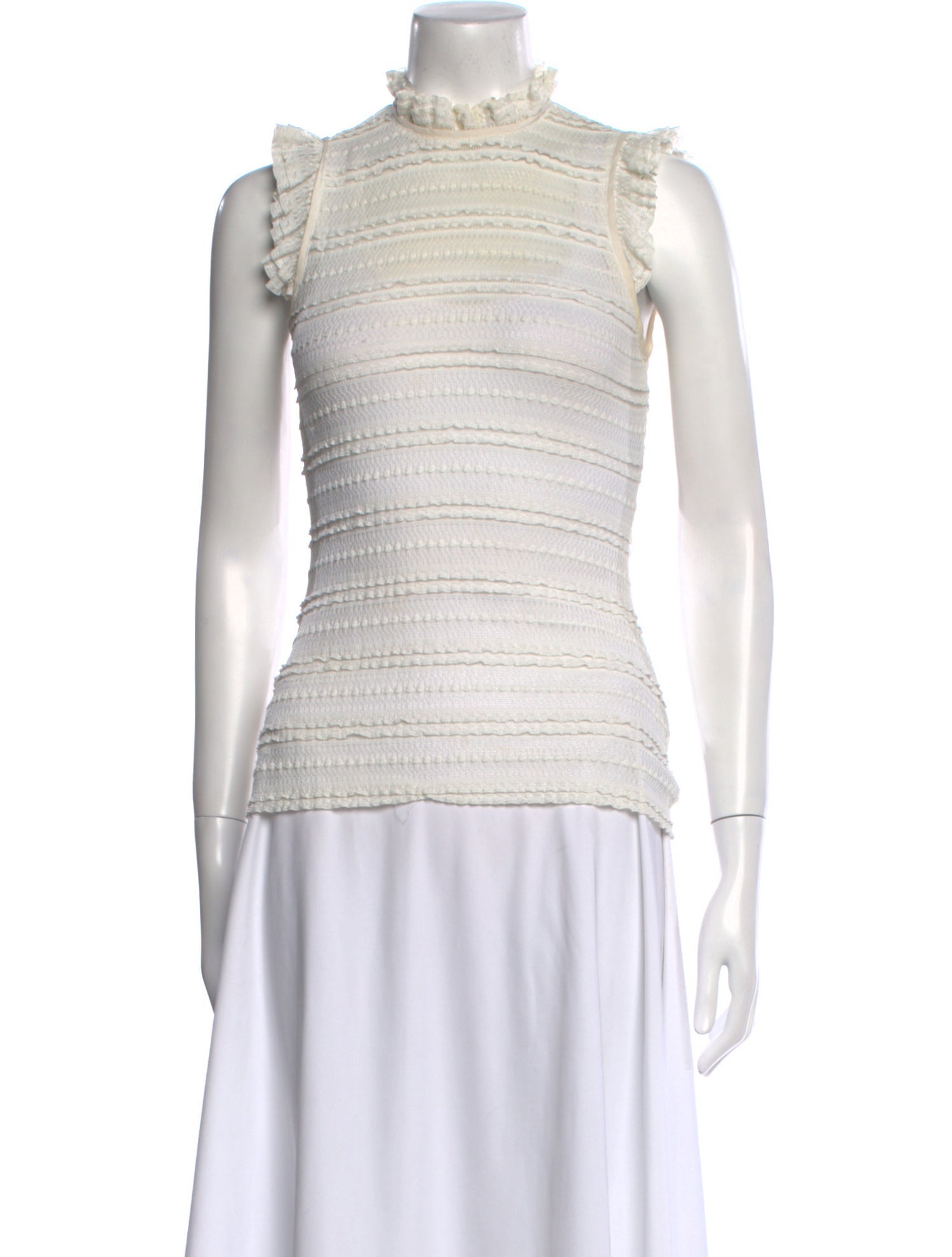 Cinq à Sept Mock Neck Sleeveless Top