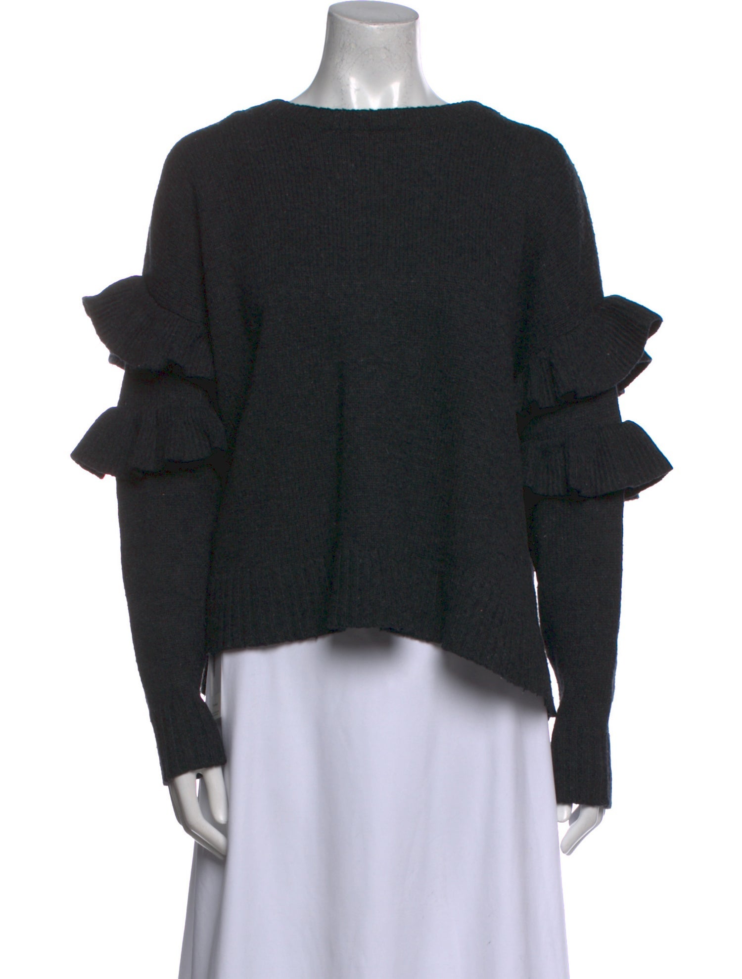 Cinq à Sept Wool Bateau Neckline Sweater