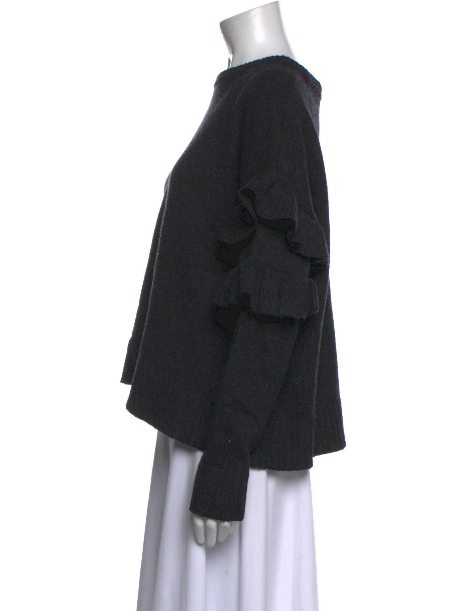 Cinq à Sept Wool Bateau Neckline Sweater