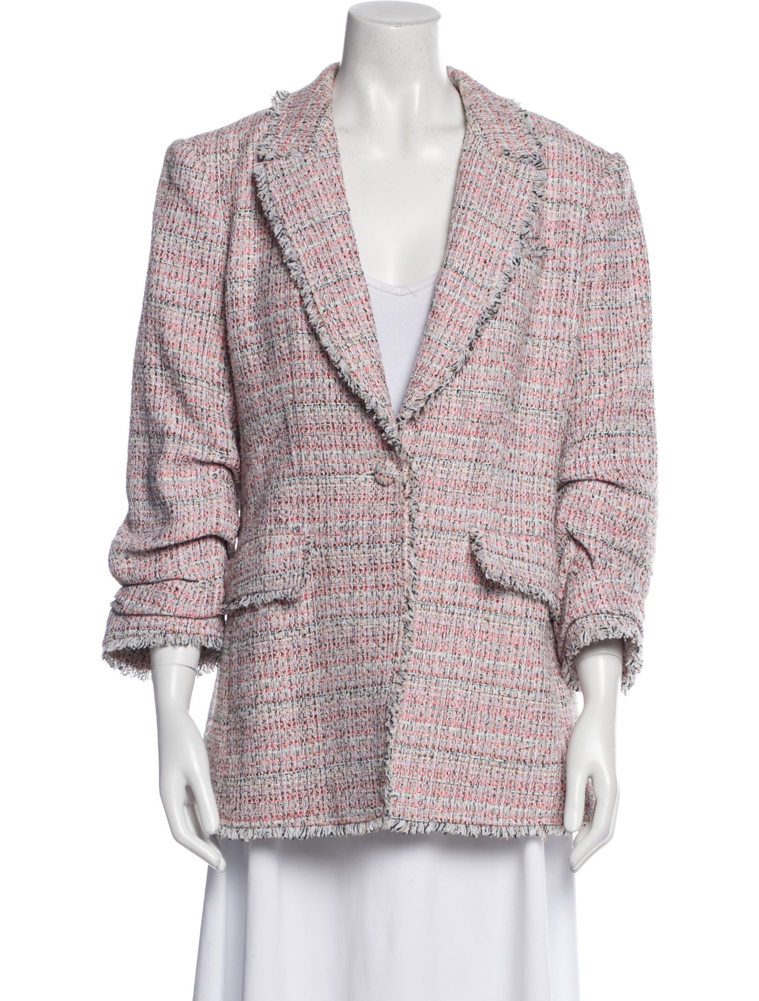 Cinq à Sept Tweed Pattern Blazer