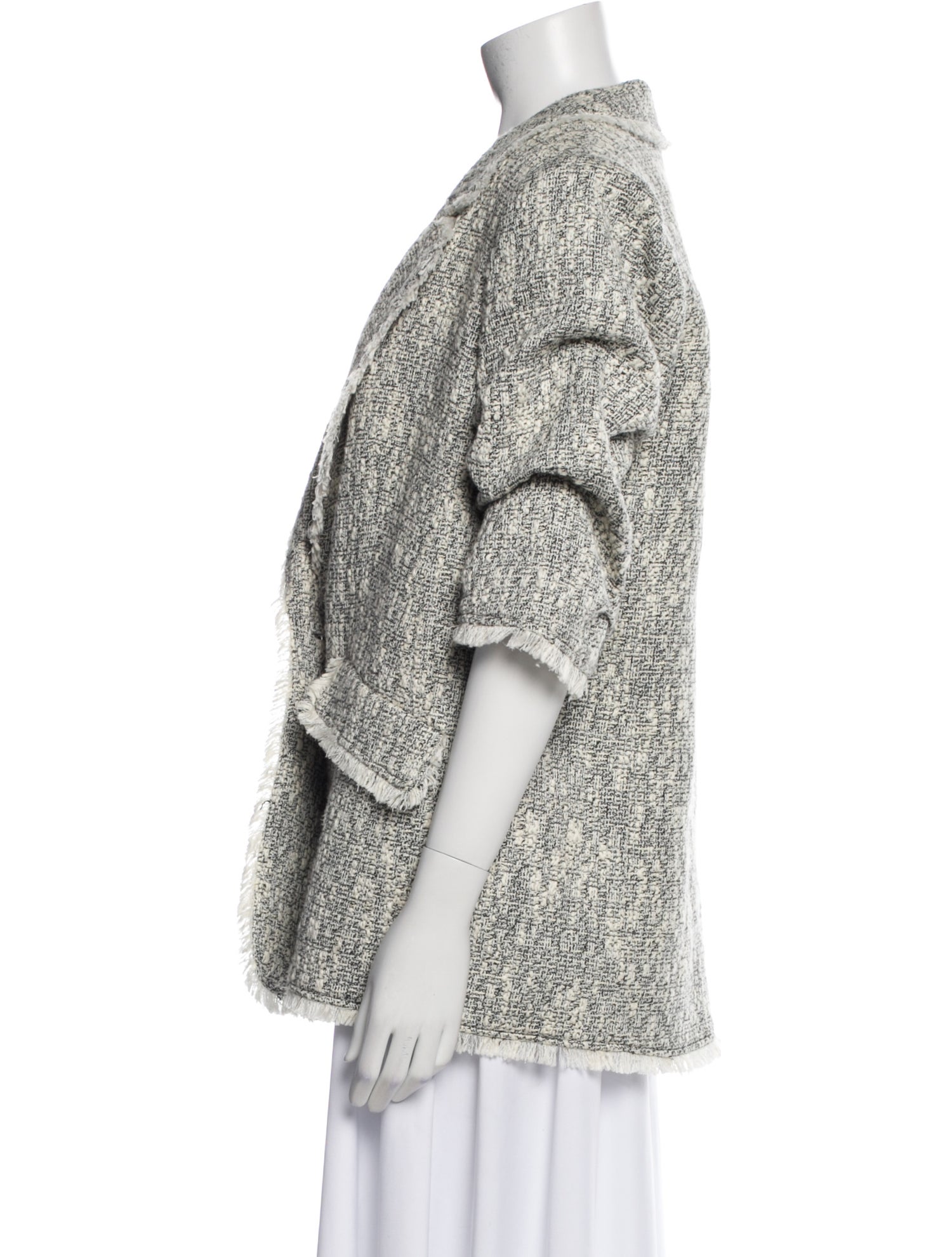 Cinq à Sept Tweed Pattern Blazer