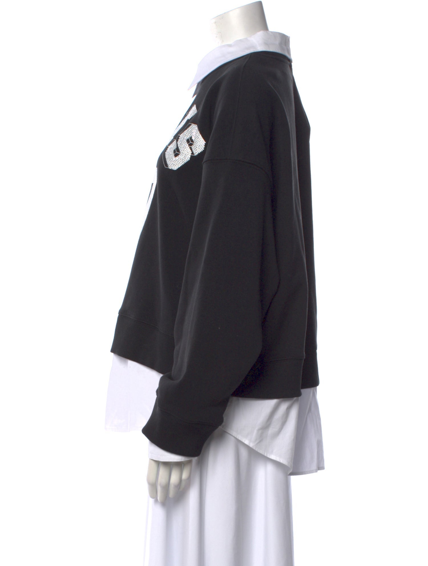 Cinq à Sept Graphic Print Long Sleeve Sweatshirt