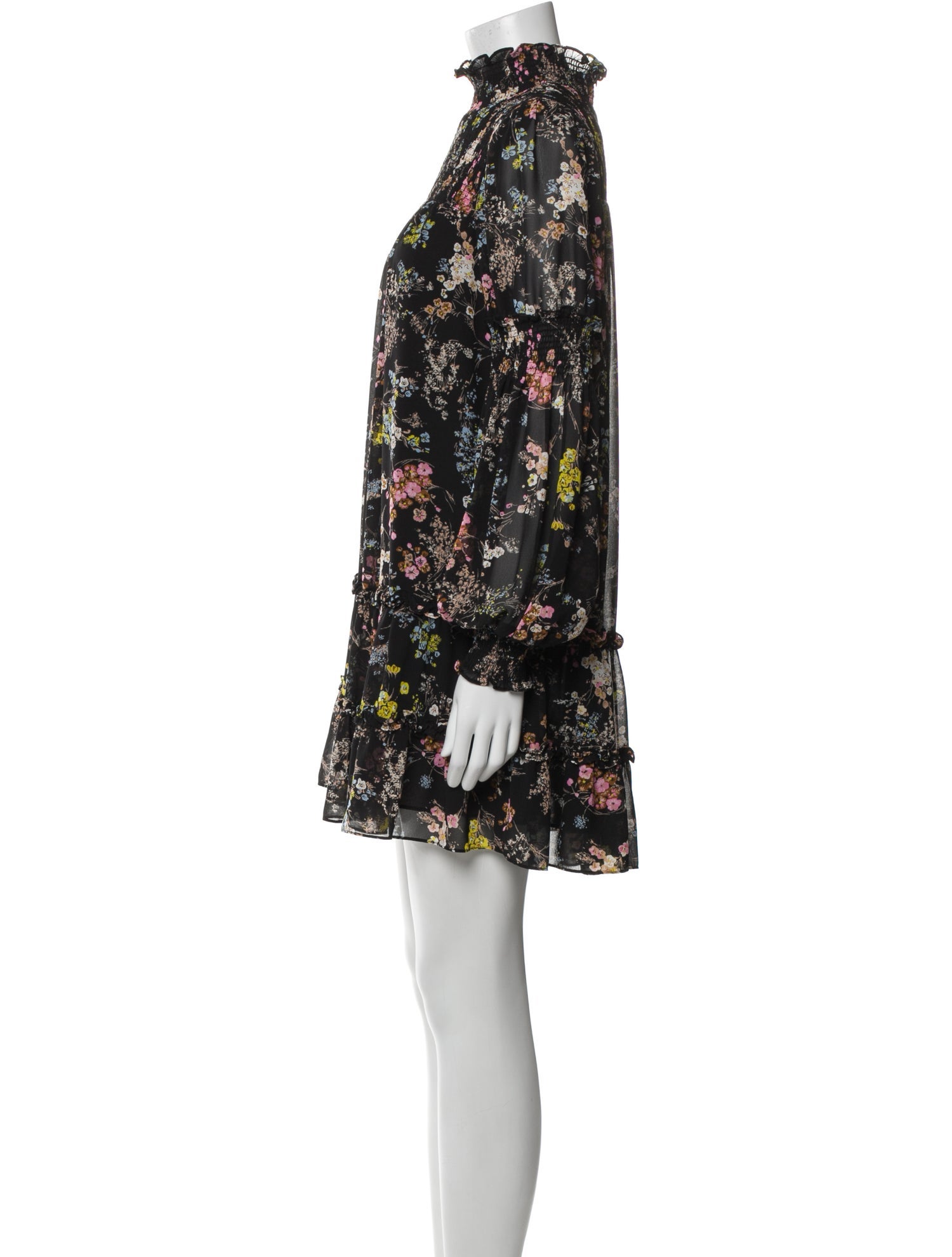 Cinq à Sept Floral Print Mini Dress