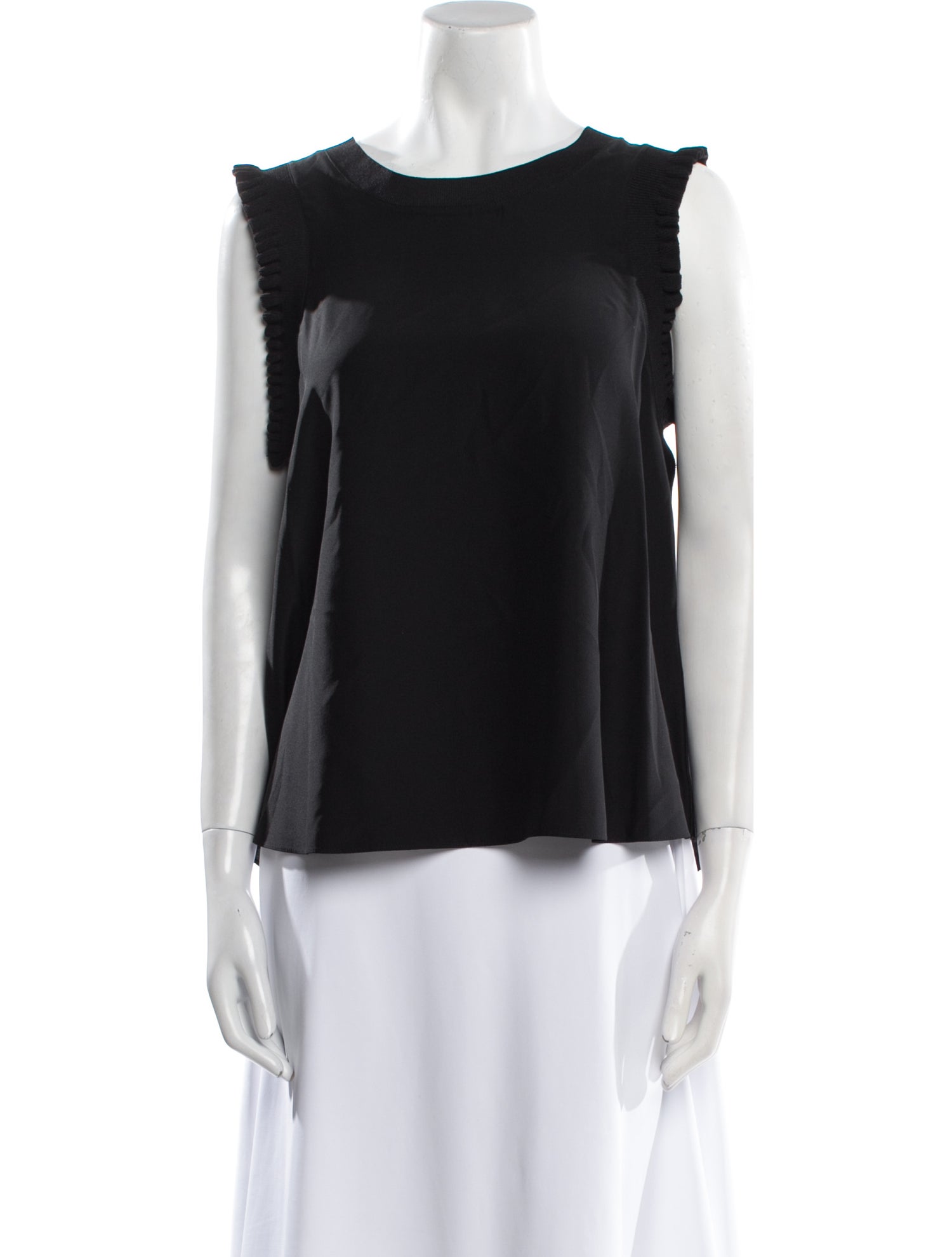 Cinq à Sept Silk Bateau Neckline Top