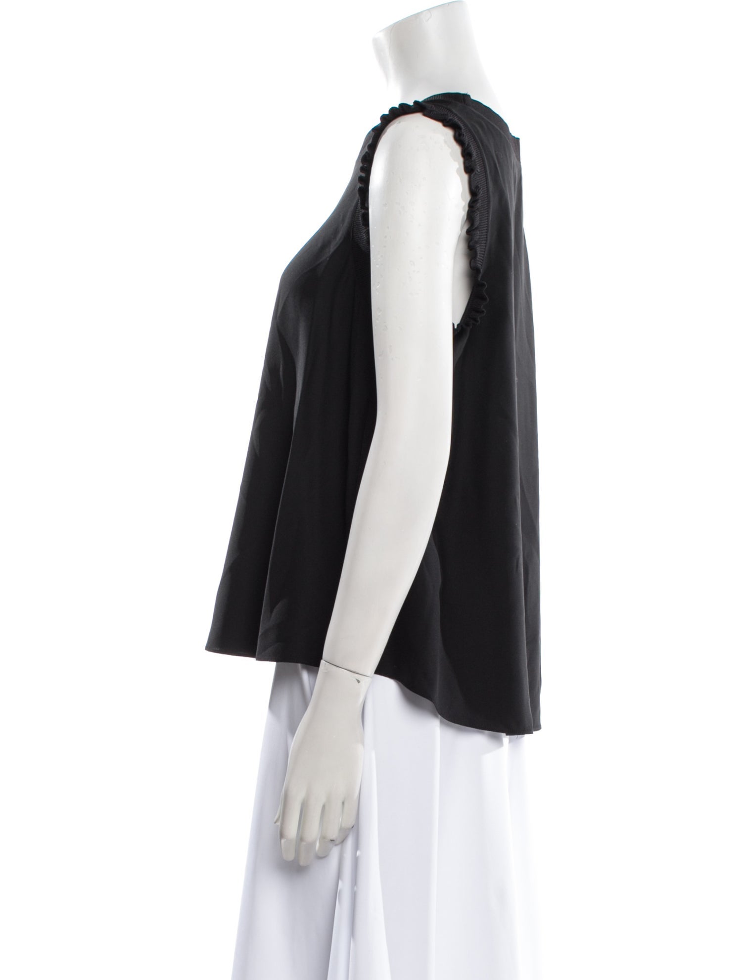 Cinq à Sept Silk Bateau Neckline Top