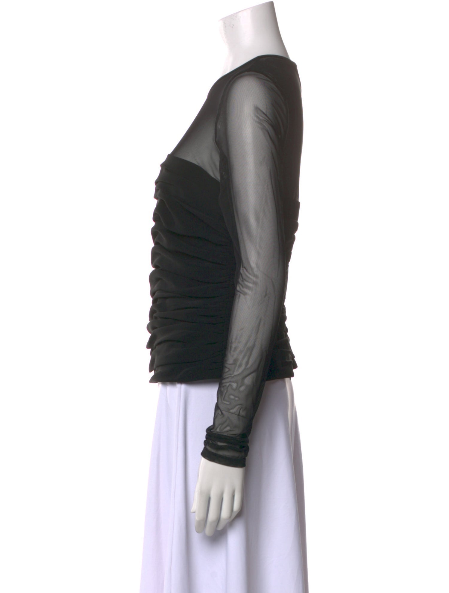 Cinq à Sept Crew Neck Long Sleeve Top