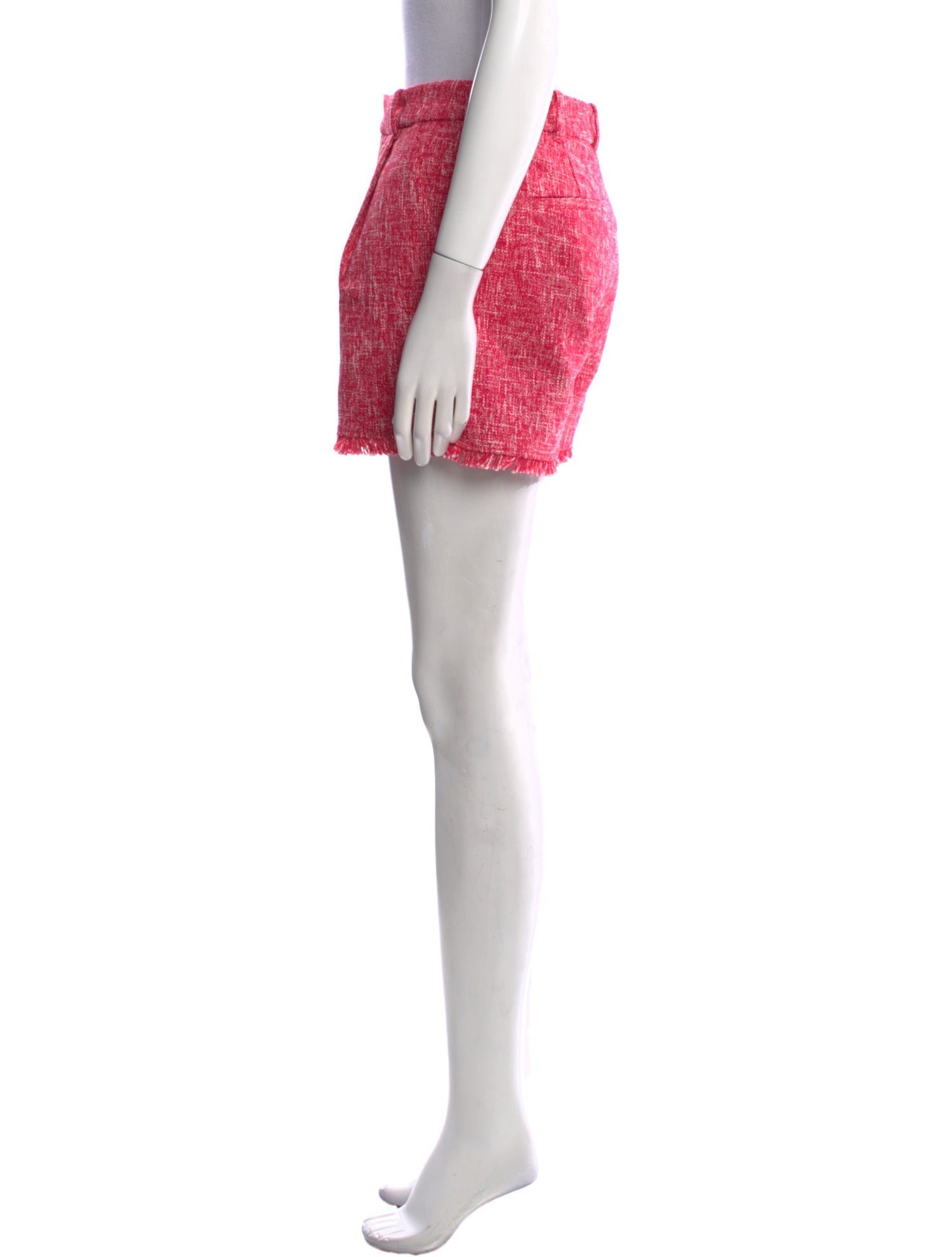 Cinq à Sept Tweed Pattern Mini Shorts