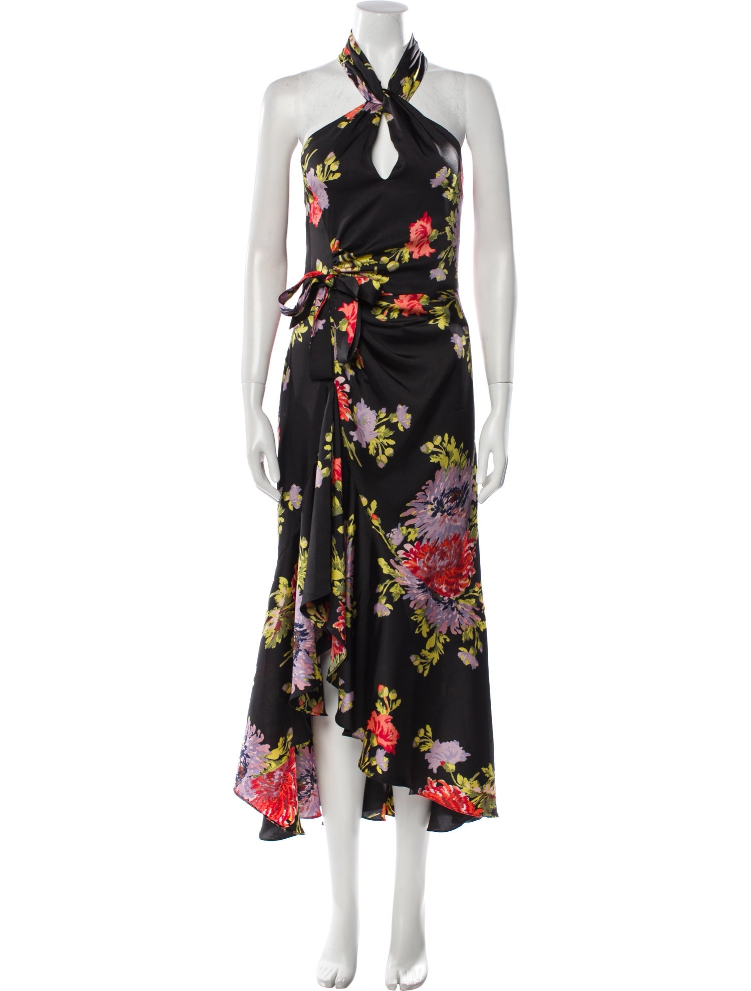 Cinq à Sept Floral Print Long Dress