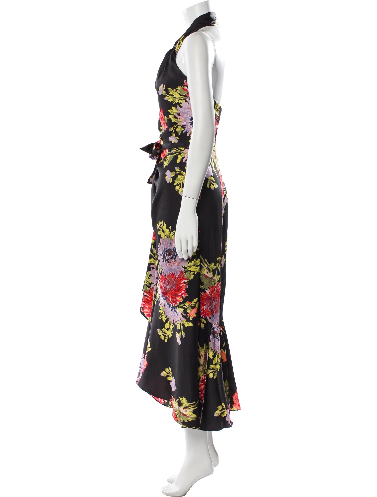 Cinq à Sept Floral Print Long Dress