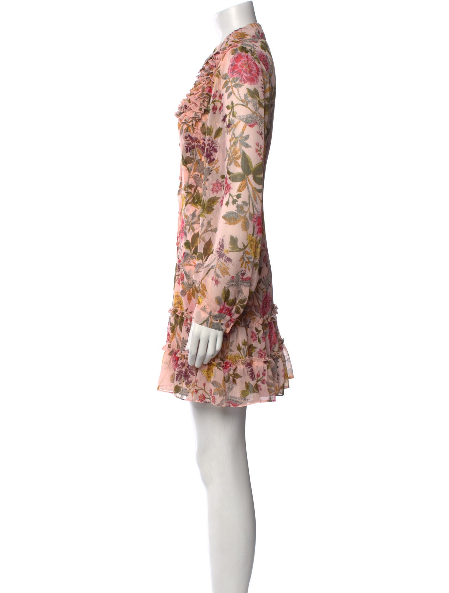 Cinq à Sept Floral Print Mini Dress