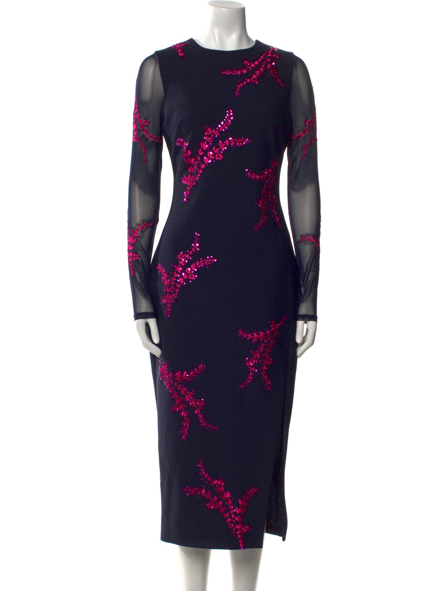 Cinq à Sept Floral Print Long Dress