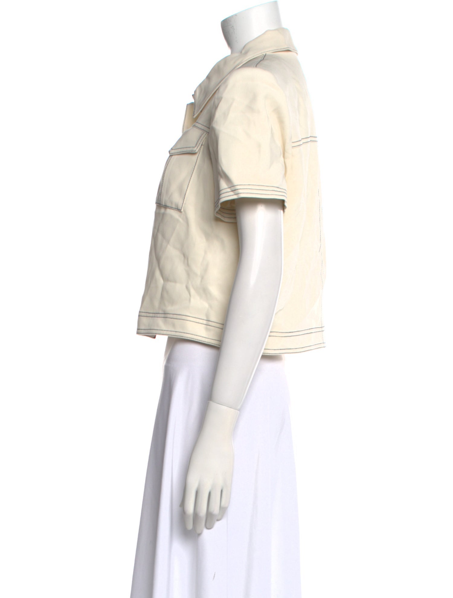 Cinq à Sept Short Sleeve Crop Top w/ Tags