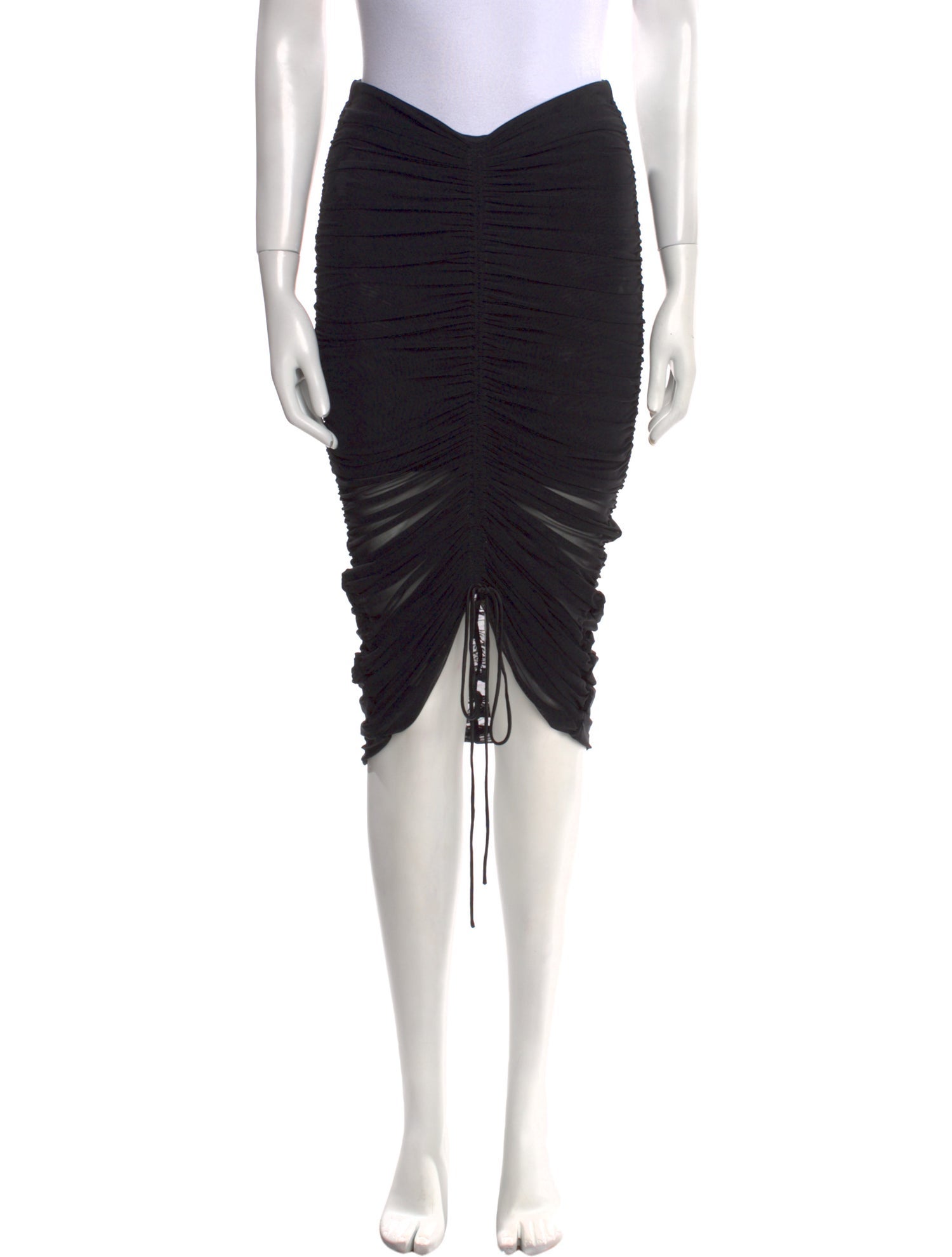 Cinq à Sept Ruffle Embellishment Midi Length Skirt