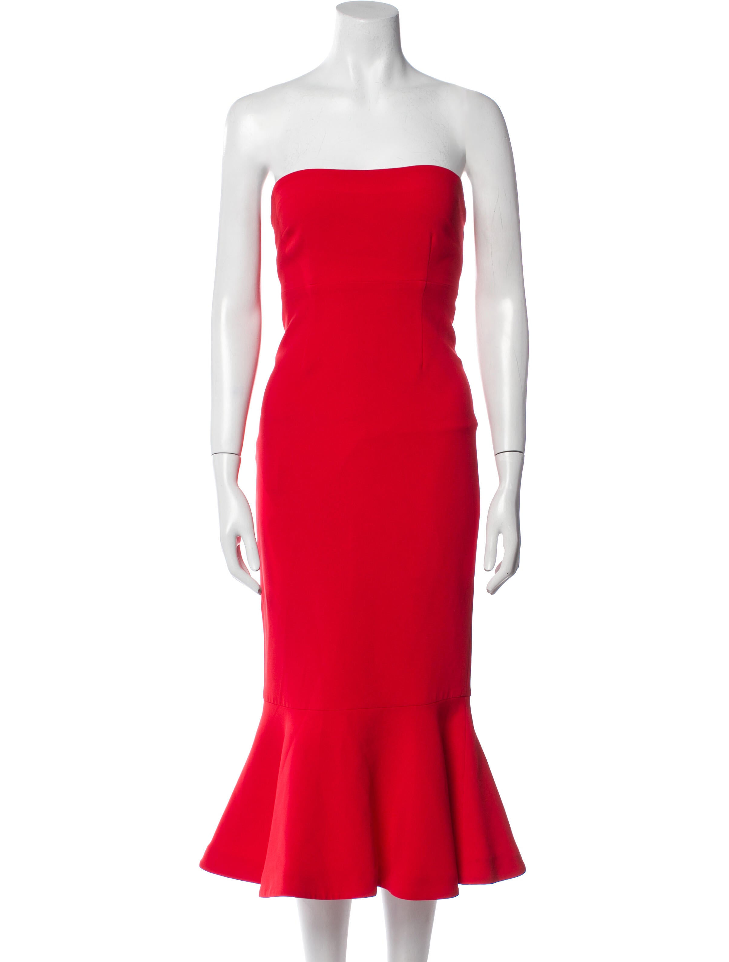 Cinq à Sept Strapless Knee-Length Dress