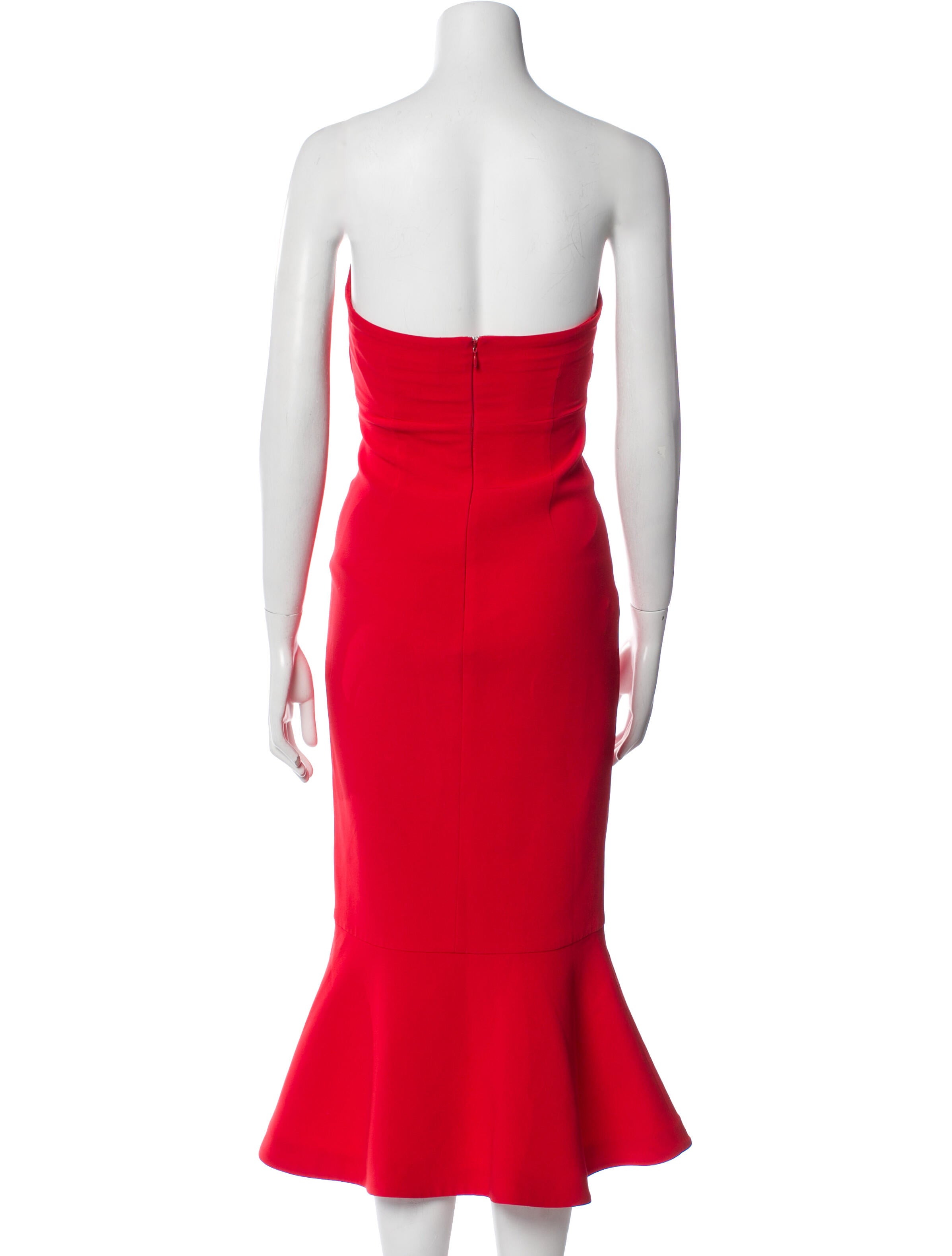 Cinq à Sept Strapless Knee-Length Dress