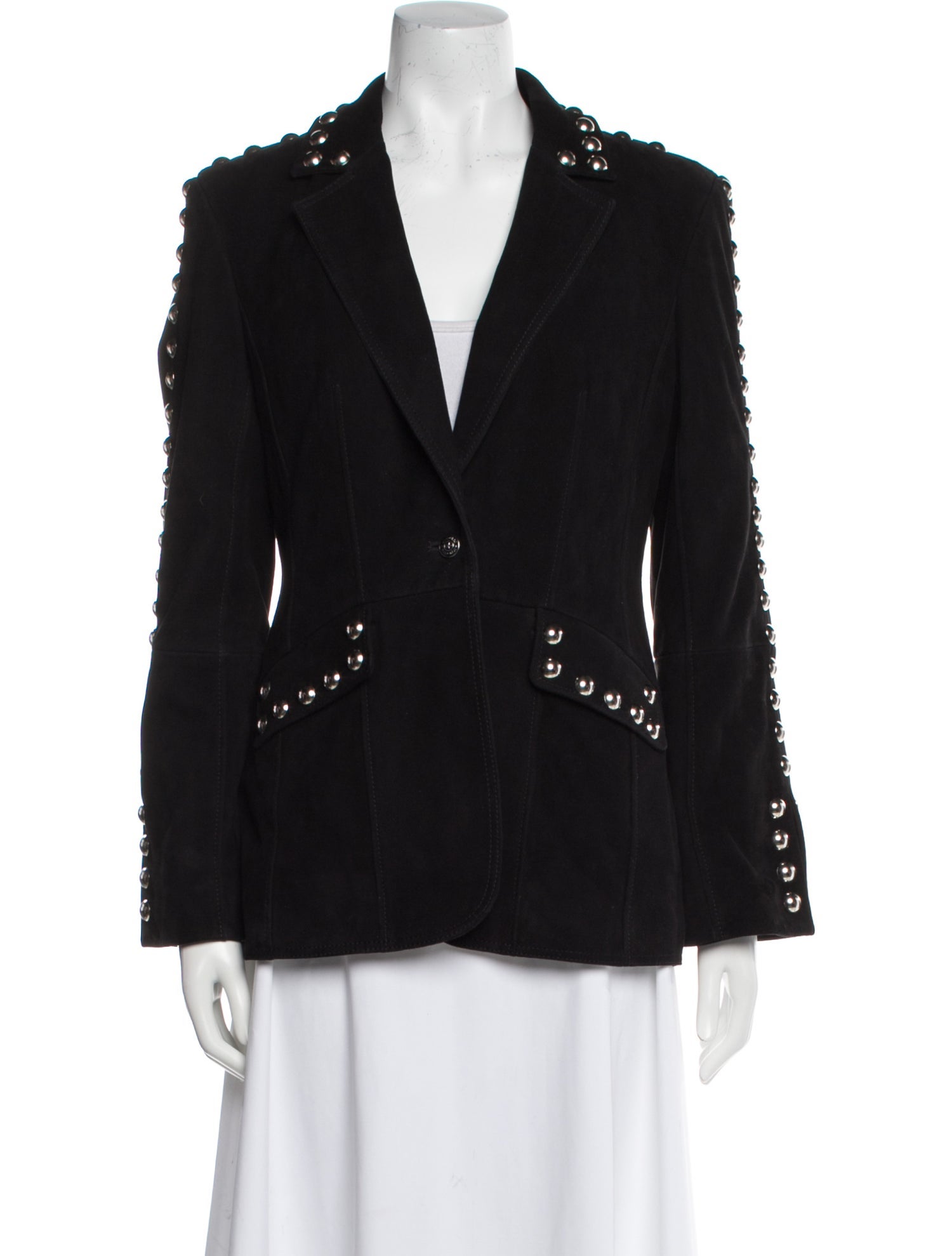 Cinq à Sept Leather Blazer