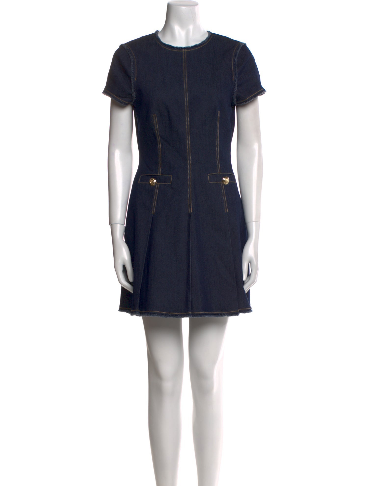 Cinq à Sept Crew Neck Mini Dress