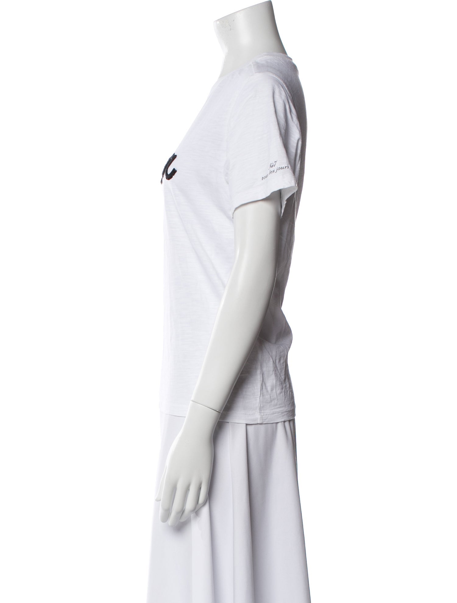 Cinq à Sept Graphic Print Crew Neck T-Shirt