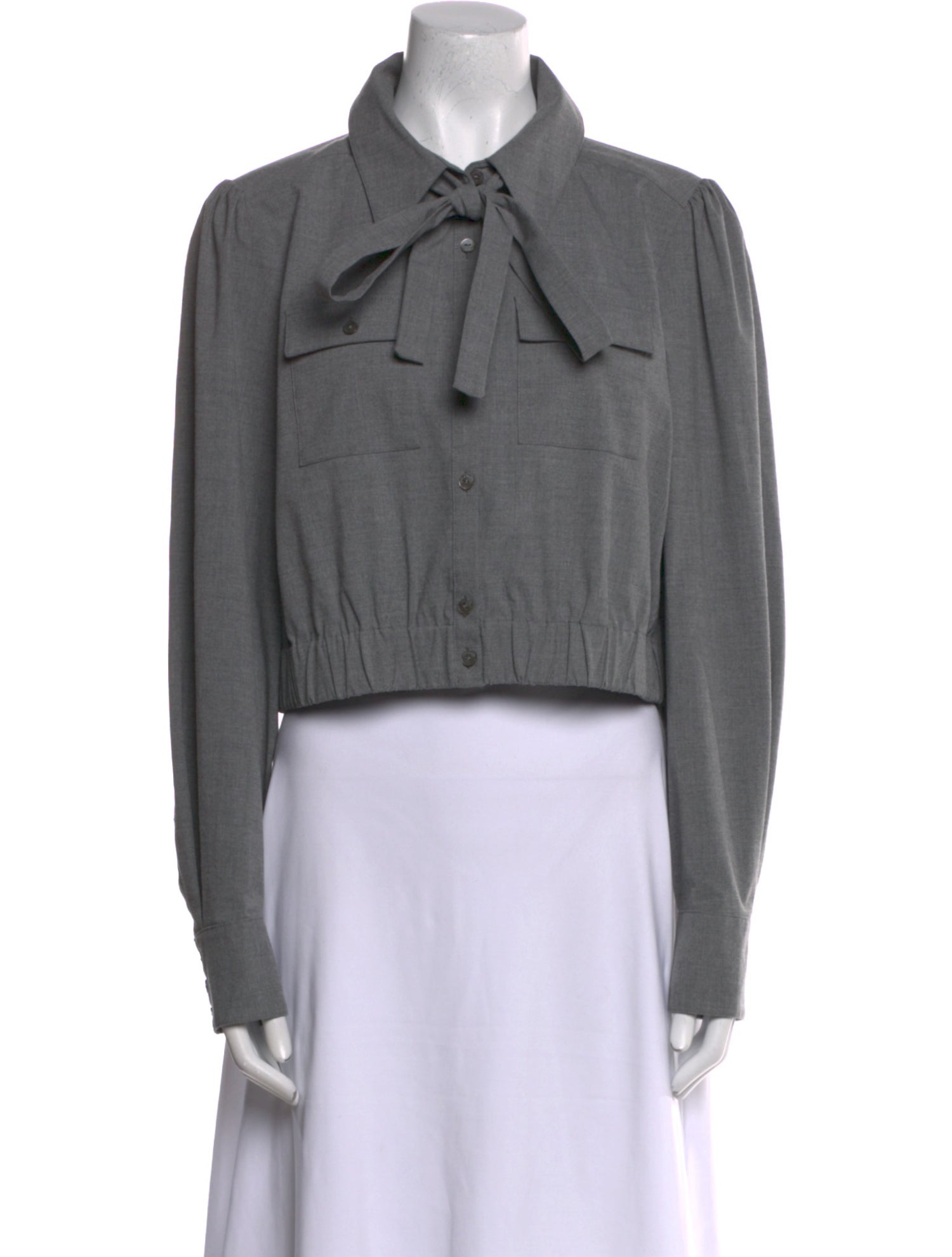 Cinq à Sept Long Sleeve Crop Top