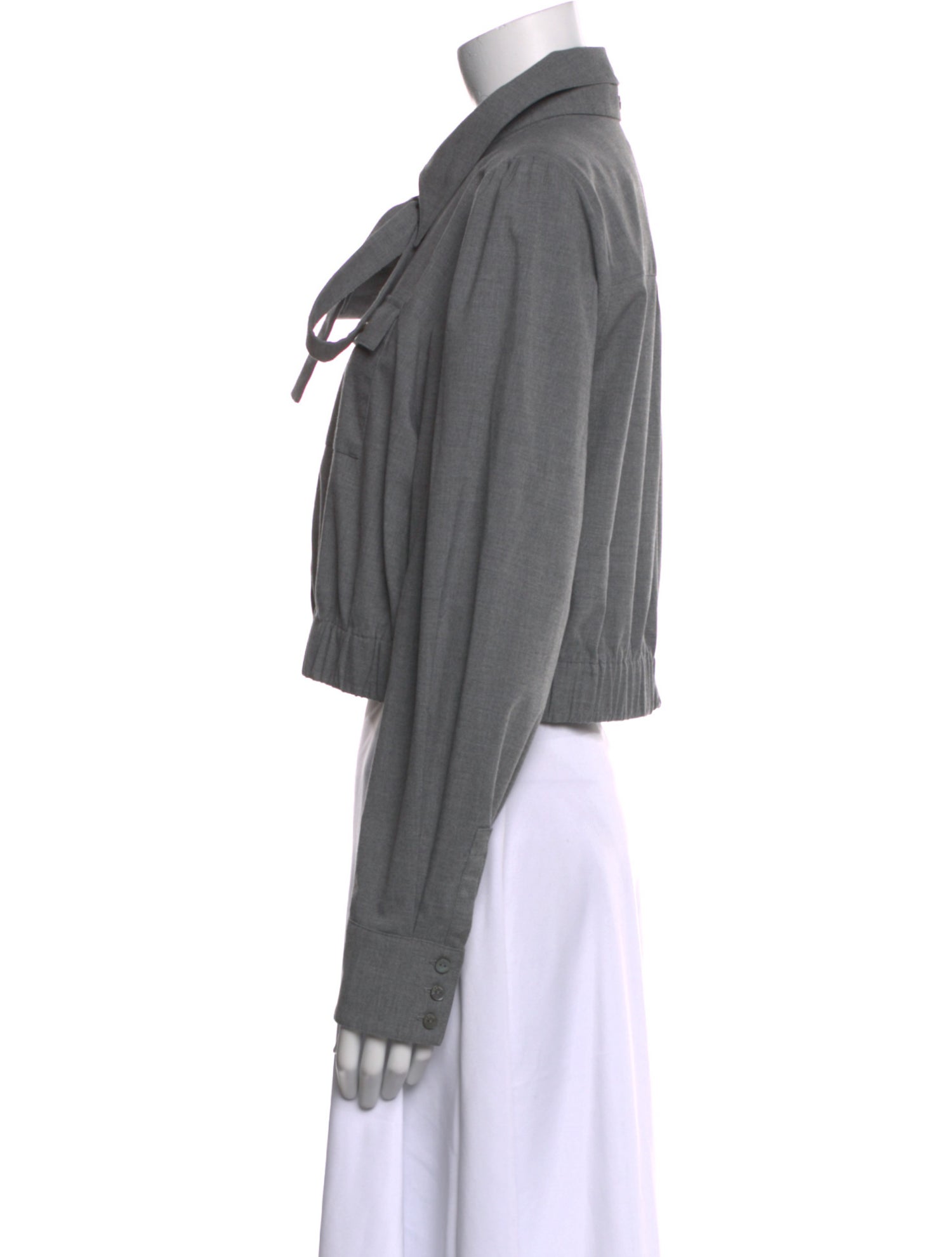 Cinq à Sept Long Sleeve Crop Top