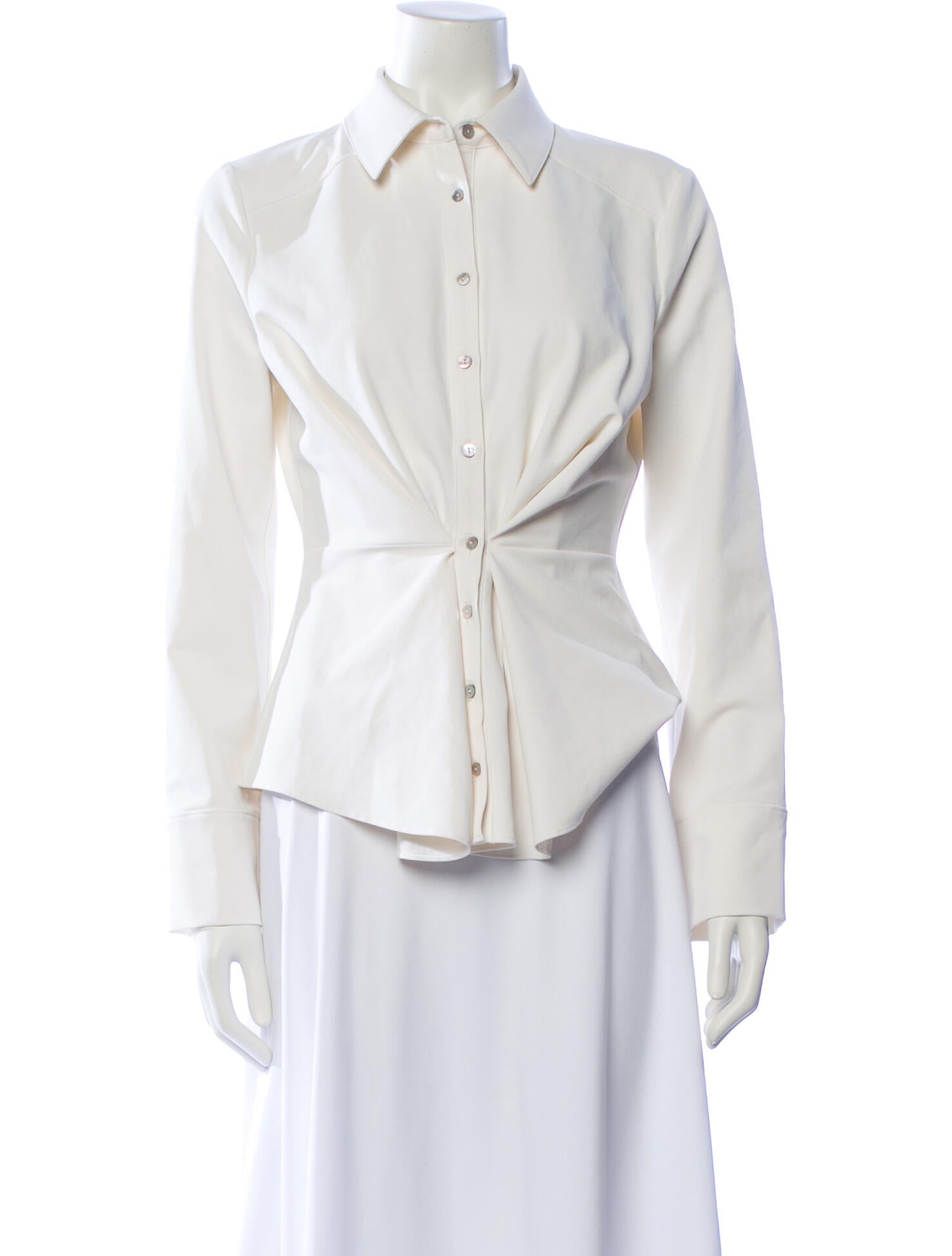 Cinq à Sept Long Sleeve Button-Up Top