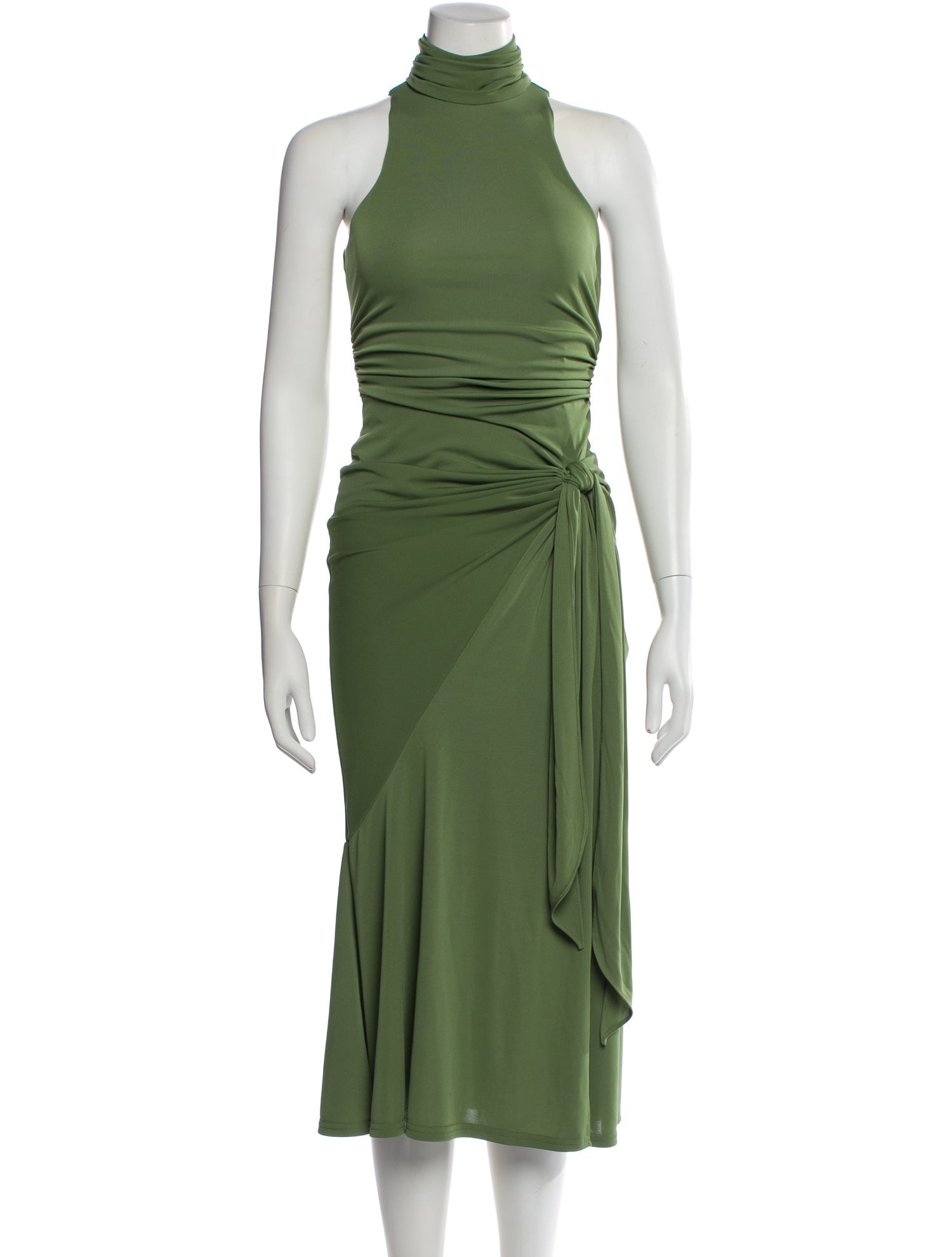 Cinq à Sept Mock Neck Midi Length Dress