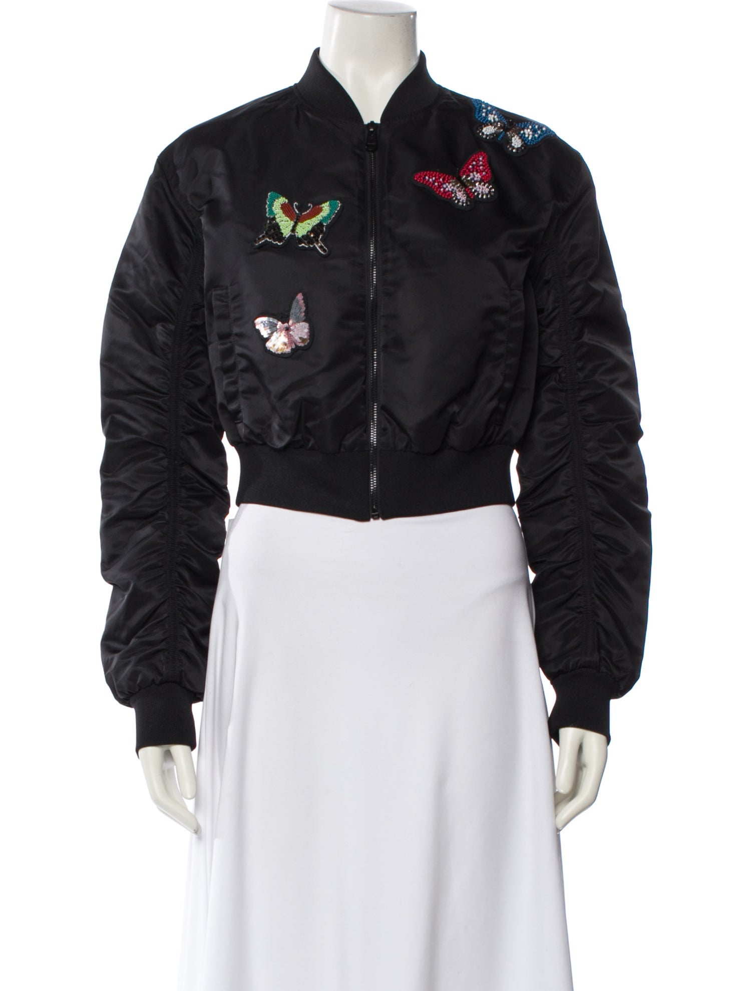 Cinq à Sept Printed Bomber Jacket