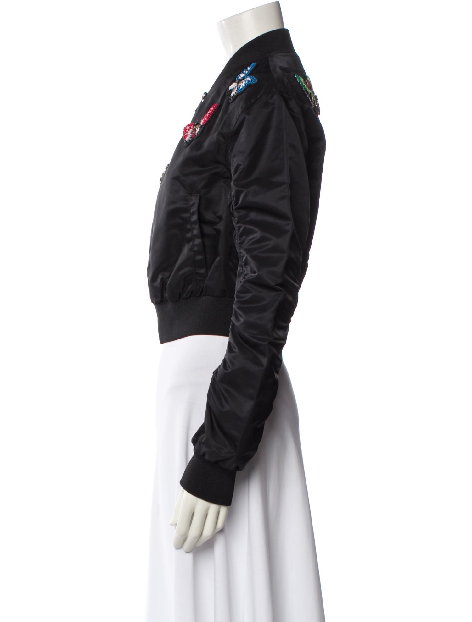 Cinq à Sept Printed Bomber Jacket