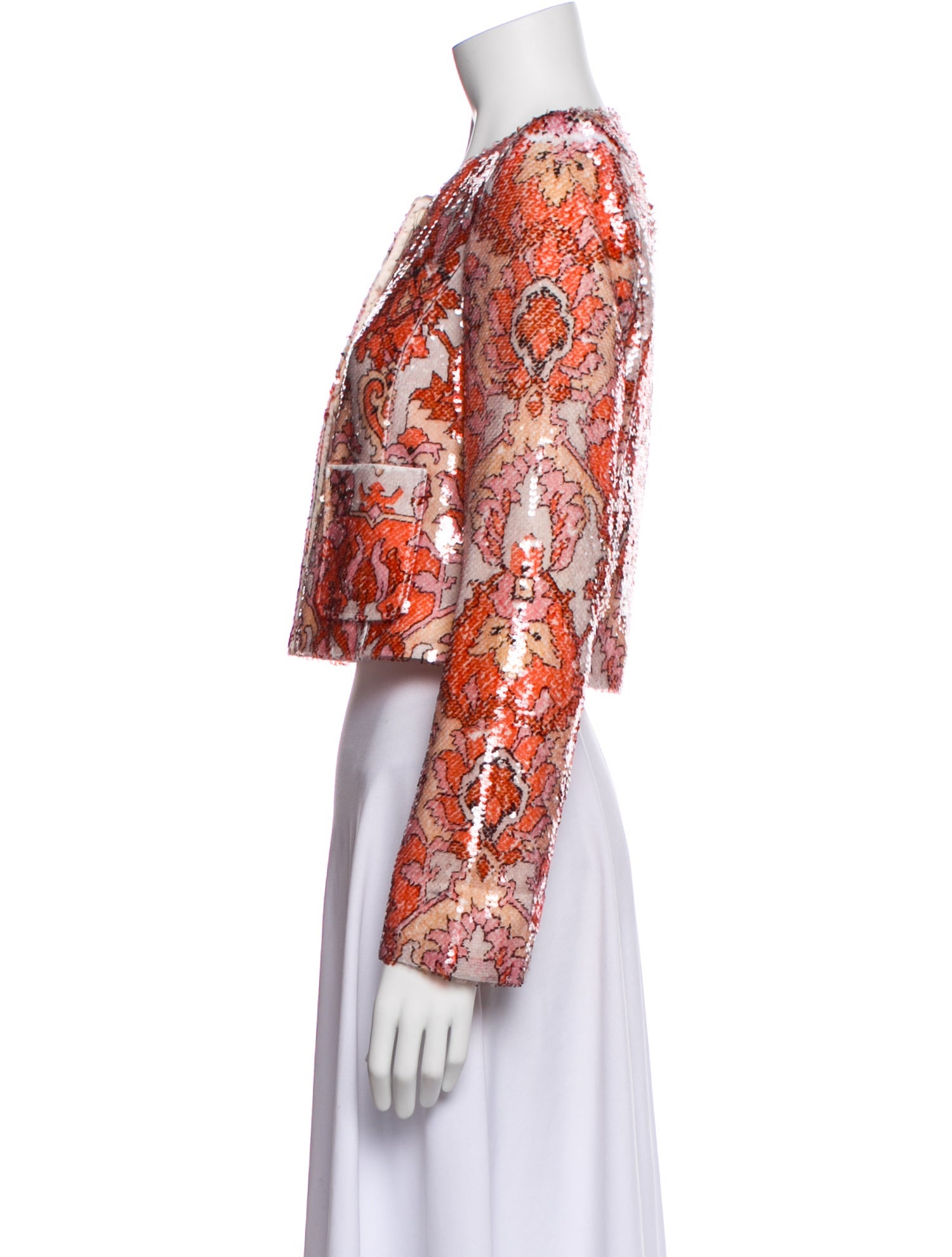 Cinq à Sept Printed Evening Jacket