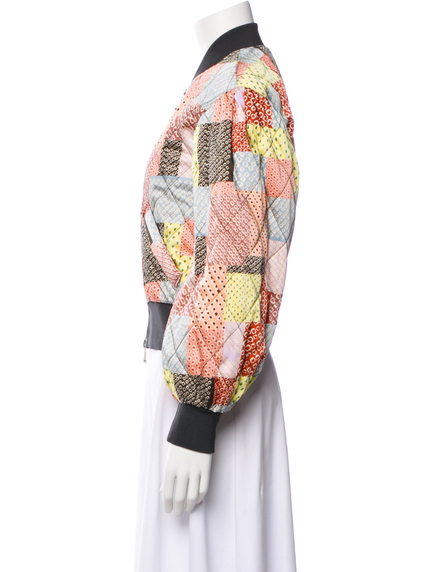 Cinq à Sept Floral Print Bomber Jacket