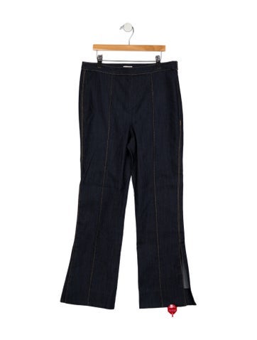Pre-owned Cinq À Sept Mid-rise Wide Leg Jeans W/ Tags In Blue