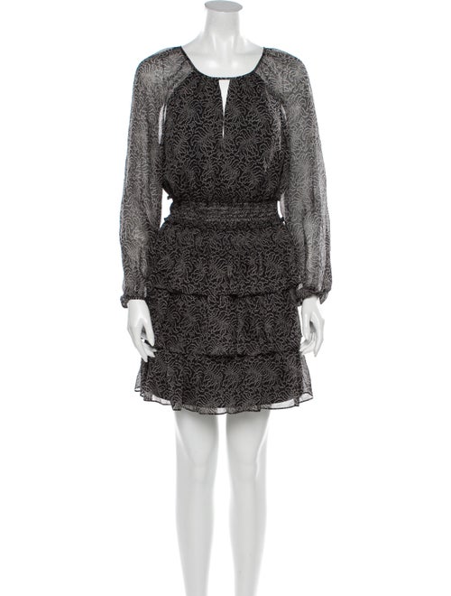 Cinq à Sept Silk Mini Dress Black