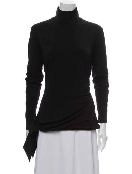 Cinq à Sept Turtleneck Long Sleeve Top Black