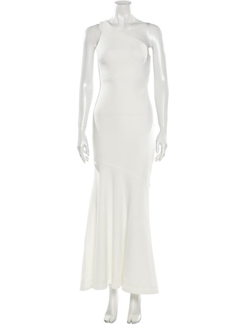 Cinq à Sept One-Shoulder Long Dress White