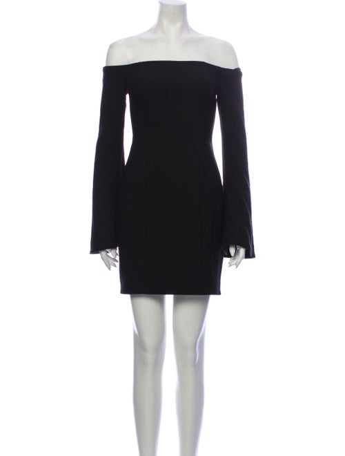 Cinq à Sept Off-The-Shoulder Mini Dress Black