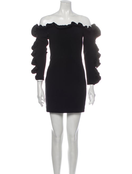 Cinq à Sept Off-The-Shoulder Mini Dress Black