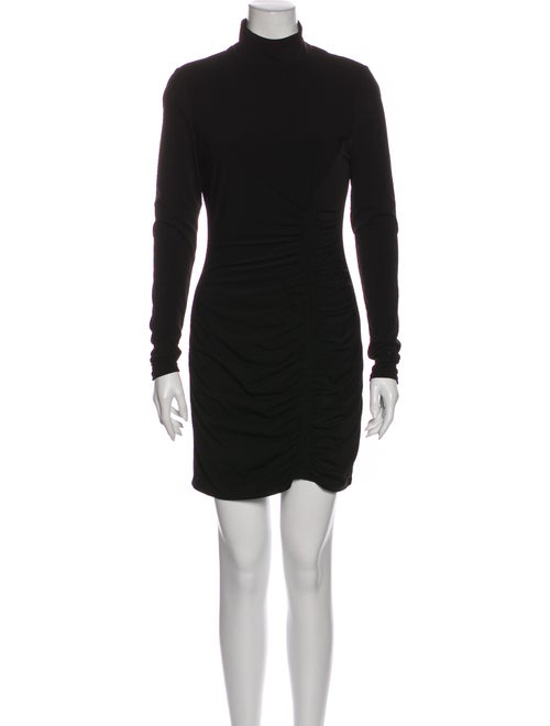 Cinq à Sept Turtleneck Mini Dress Black