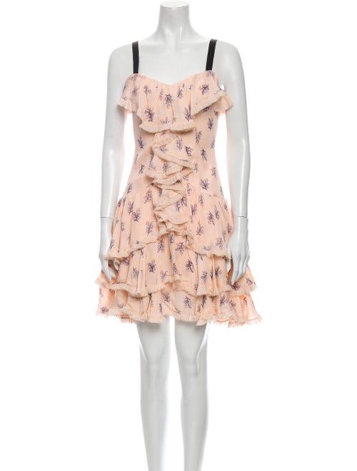 Cinq à Sept Silk Mini Dress Pink