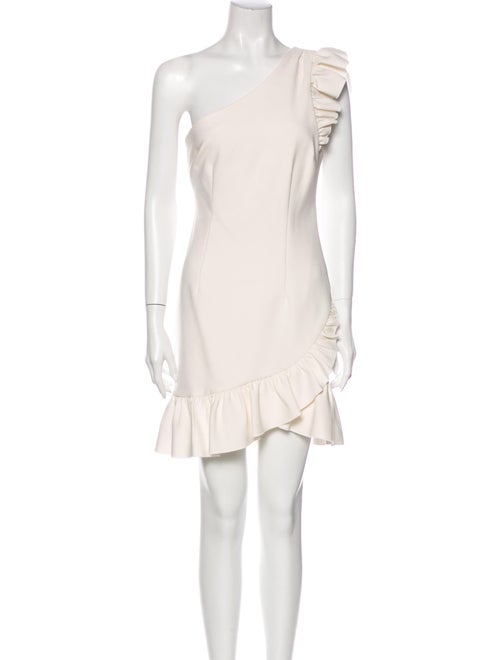 Cinq à Sept One-Shoulder Mini Dress White