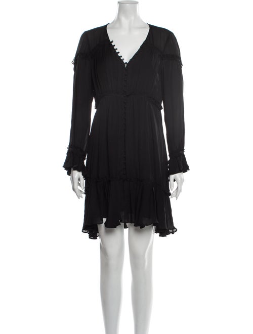 Cinq à Sept Silk Mini Dress Black