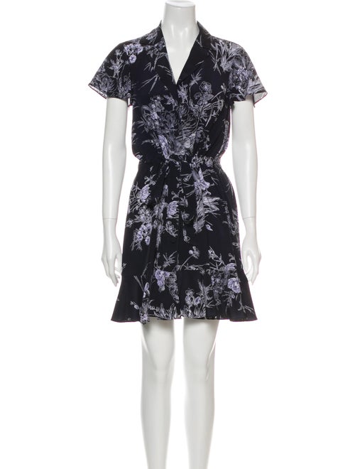 Cinq à Sept Silk Mini Dress Blue