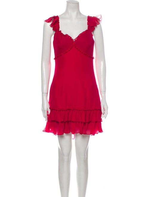 Cinq à Sept Silk Mini Dress Pink