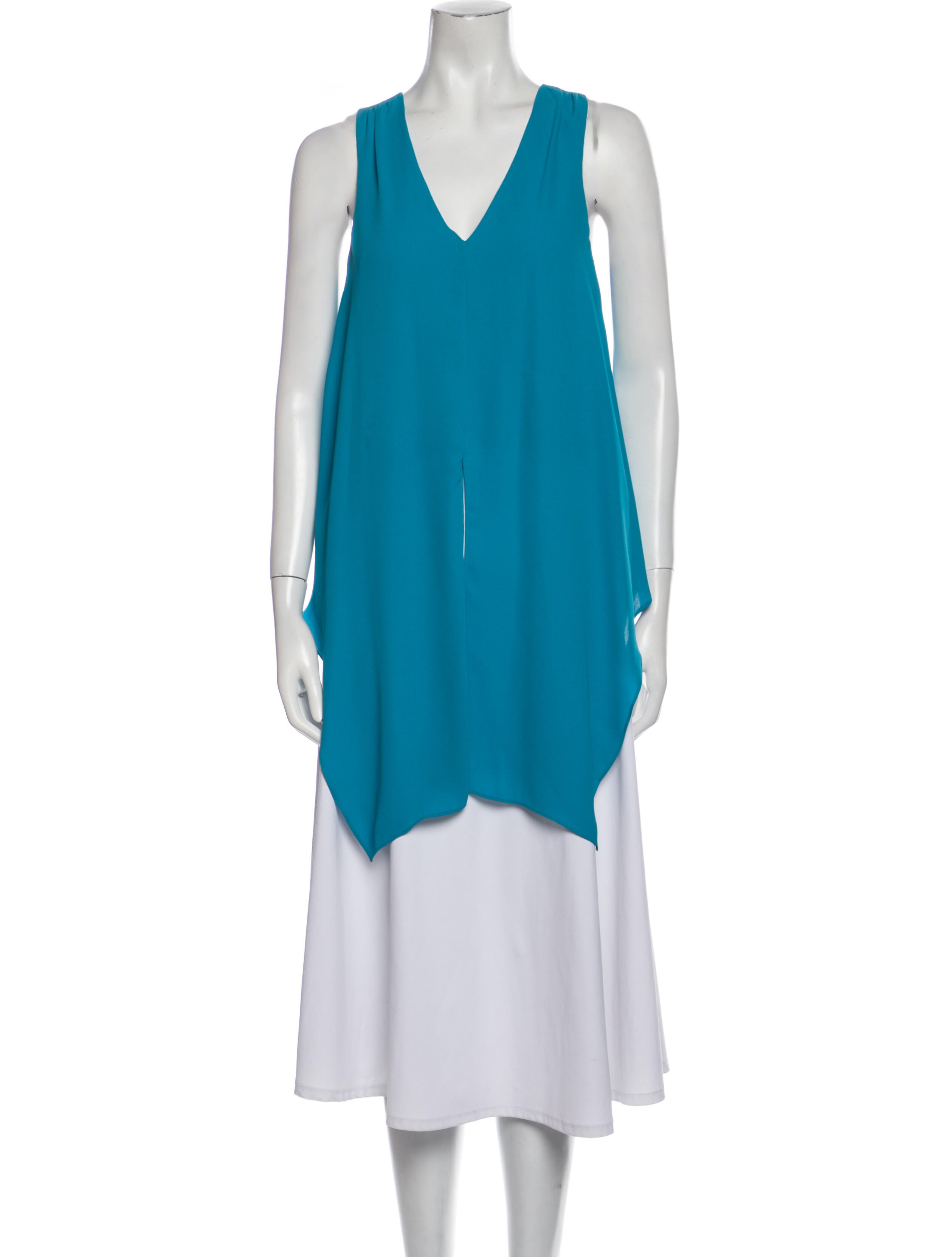 Cinq à Sept V-Neck Sleeveless Tunic