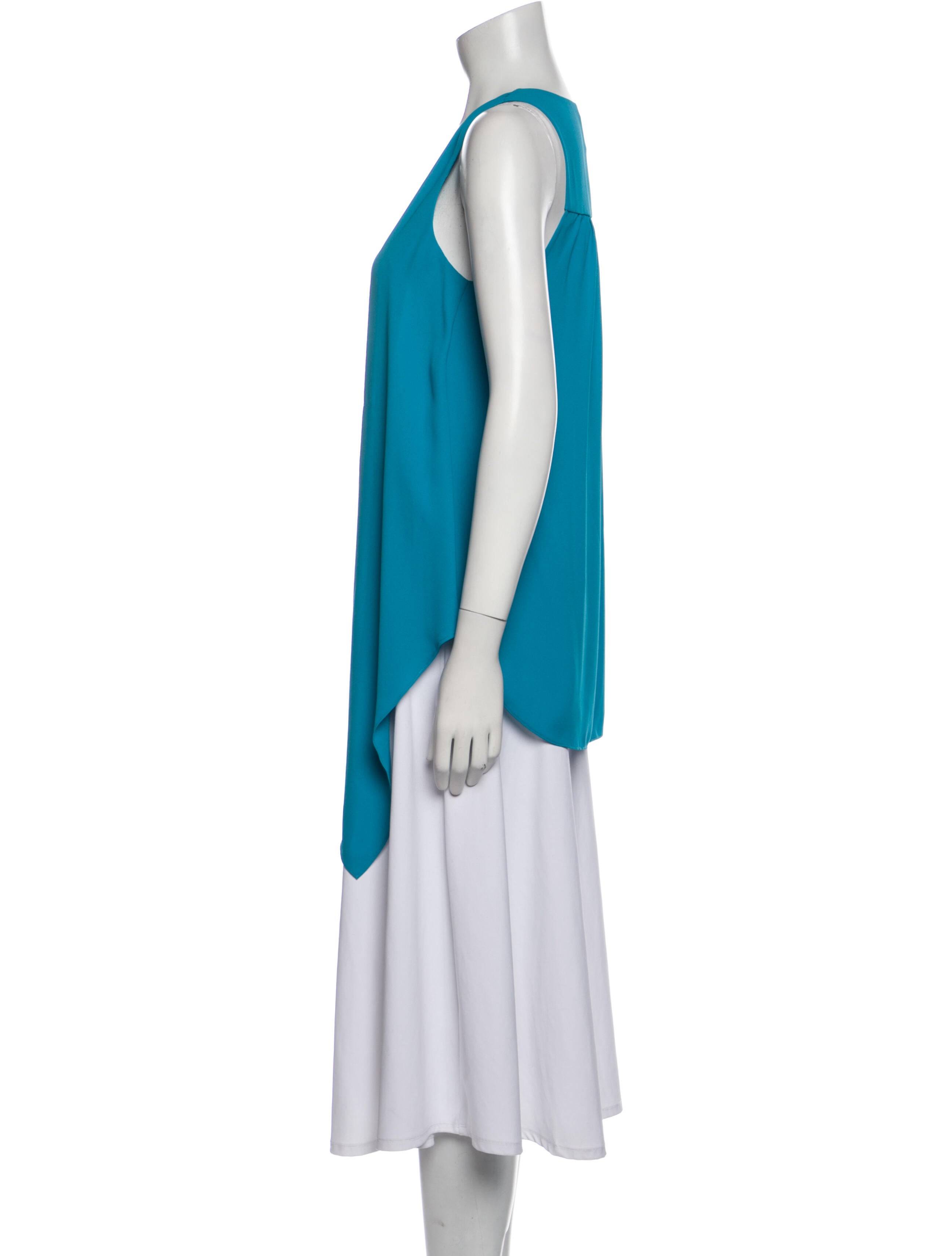 Cinq à Sept V-Neck Sleeveless Tunic