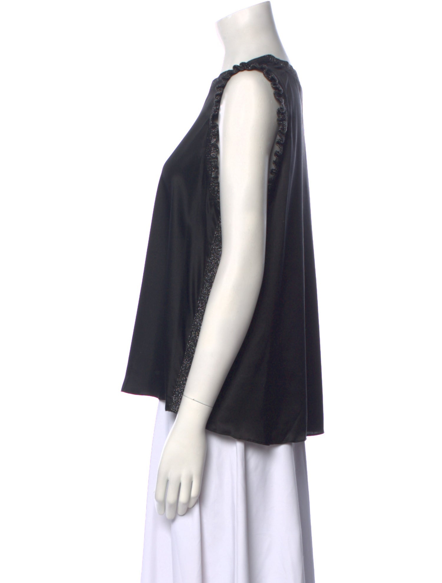 Cinq à Sept Silk Crew Neck Blouse w/ Tags