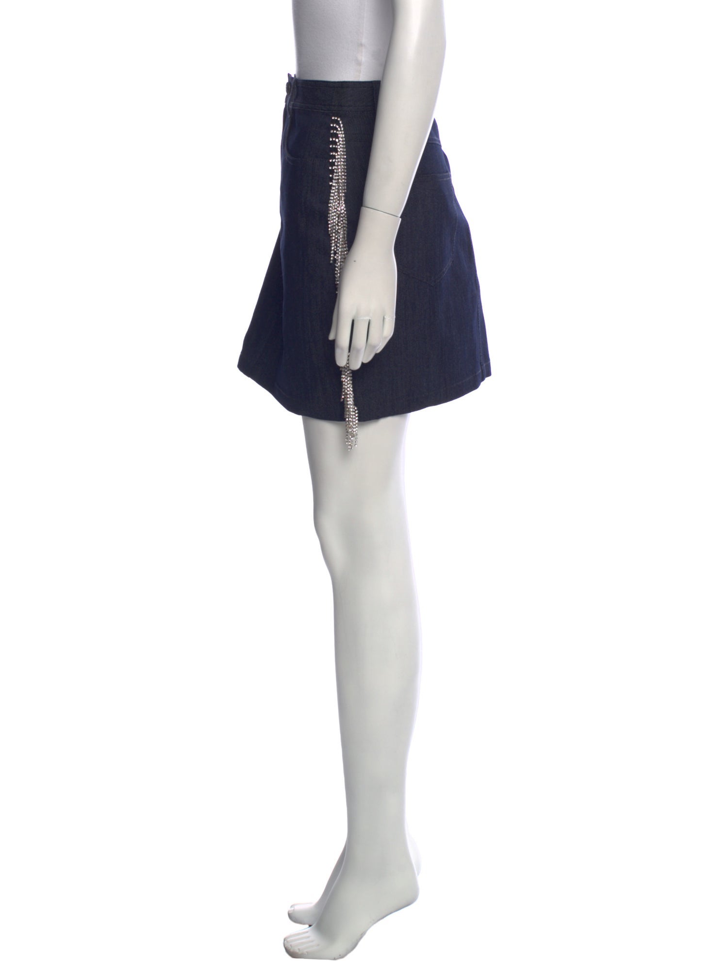 Cinq à Sept Crystal Embellishments Mini Skirt w/ Tags