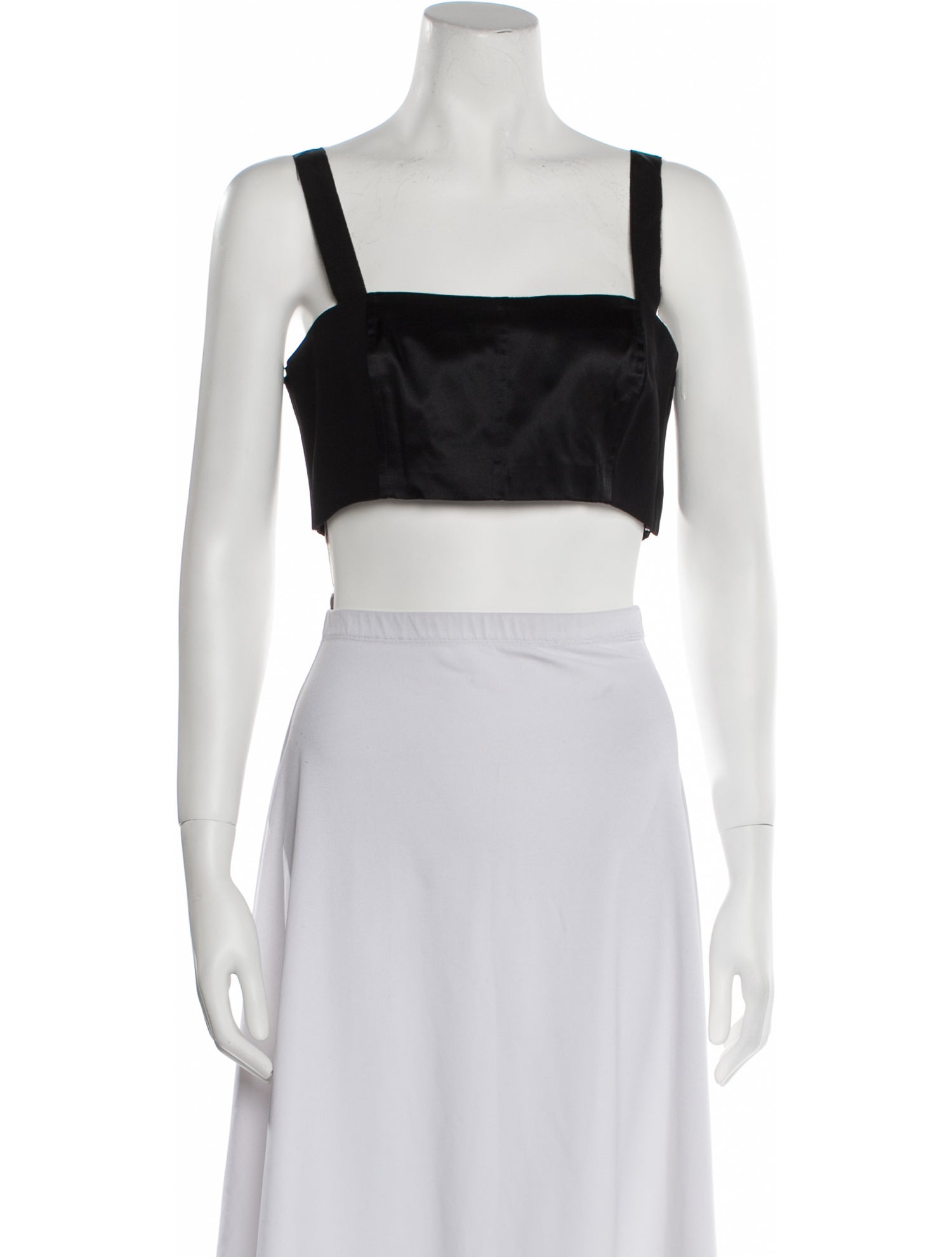 Cinq à Sept Square Neckline Sleeveless Crop Top w/ Tags