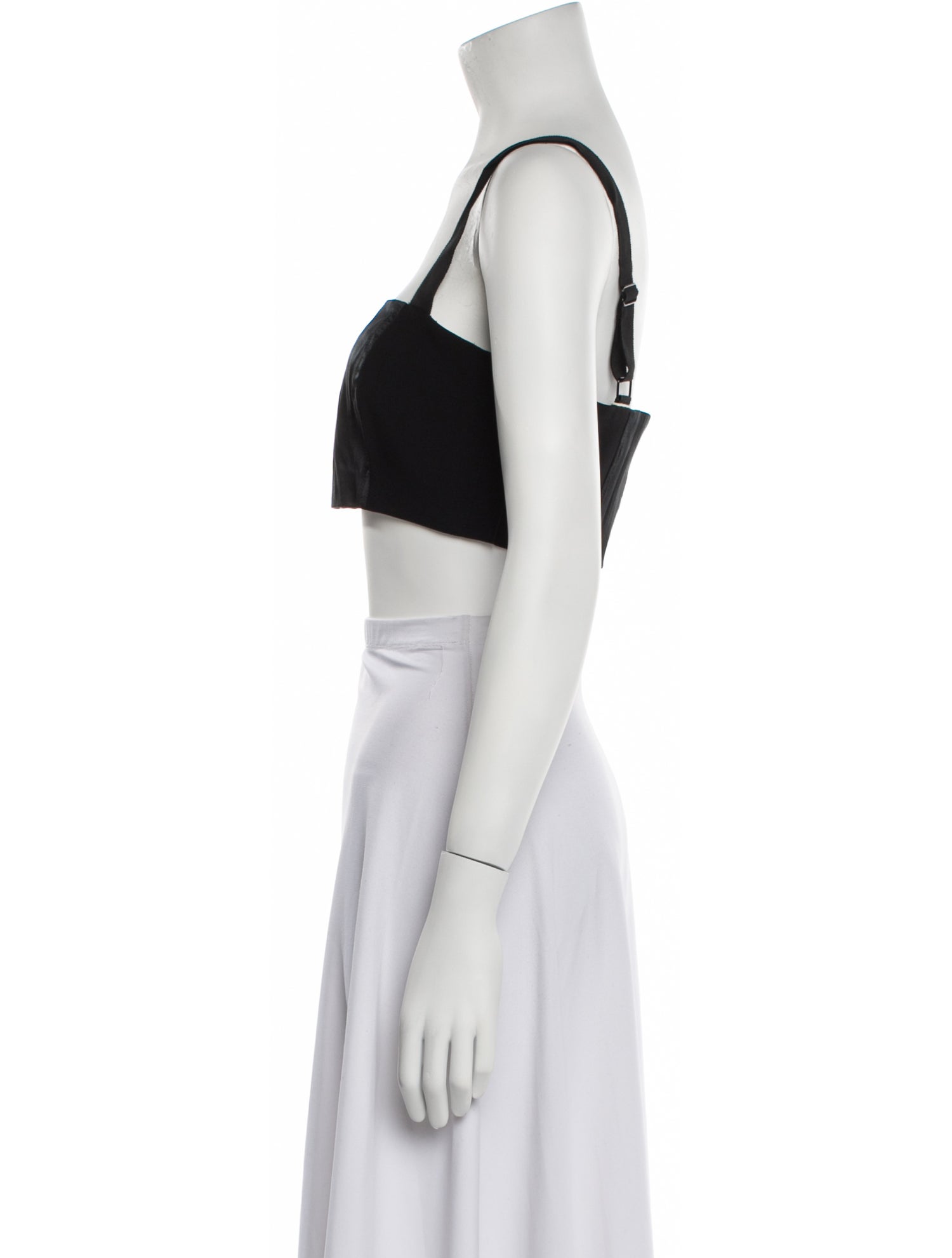 Cinq à Sept Square Neckline Sleeveless Crop Top w/ Tags