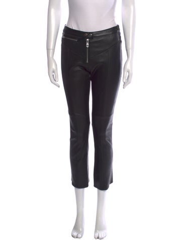 Cinq à Sept Pants Lamb Leather Straight Leg US 0 | XS