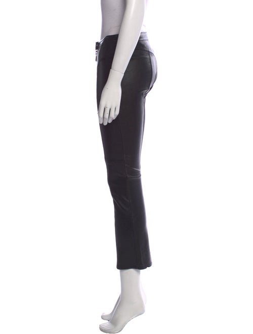 Cinq à Sept Lamb Leather Straight Leg Pants